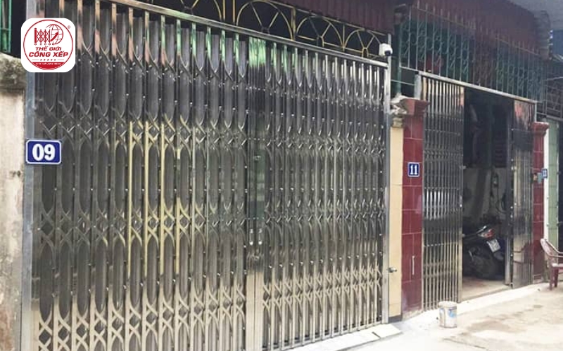 Báo giá cửa xếp inox 304 chất lượng, hiện đại