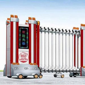 Cổng xếp nhôm H-005
