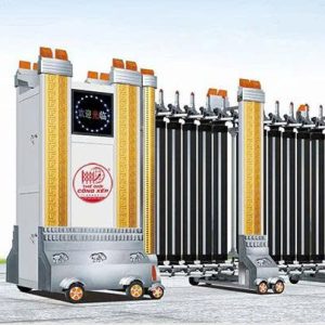 Cổng xếp nhôm H-006