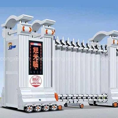 h-009 cổng xếp nhôm H-009