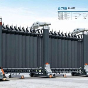 Cổng xếp nhôm h-012