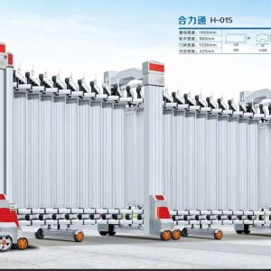 Cổng xếp nhôm H-015