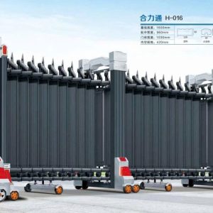 Cổng xếp nhôm H-016
