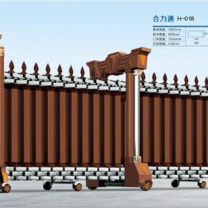 Cổng xếp nhôm H-018