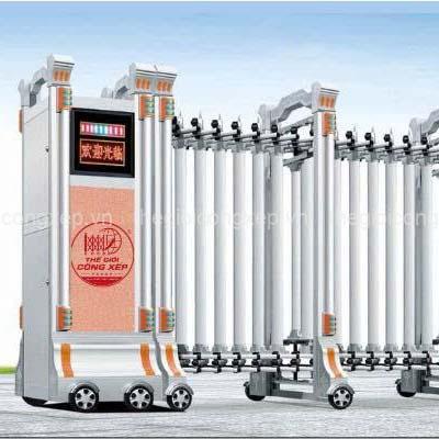 h-019-1 Cổng xếp nhôm H-019