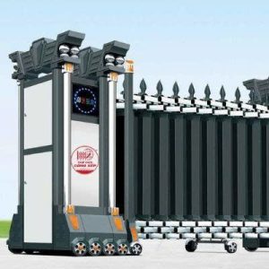 Cổng xếp nhôm H-017
