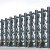 Mẫu cổng trượt tự động HY-013 phiên bản màu xám đen quyền lực cho doanh nghiệp.