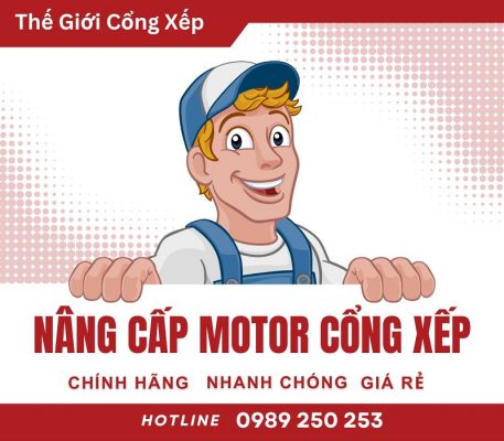 Nâng cấp motor cổng xếp