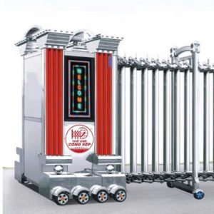 Cận cảnh đầu motor cổng xếp V41