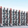 Mẫu cổng xếp nhôm nhập khẩu cao cấp V50 thiết kế hiện đại, đóng mở linh hoạt phù hợp cho nhà máy và cơ quan.