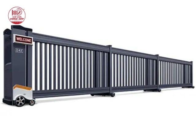 cổng trượt xếp lớp