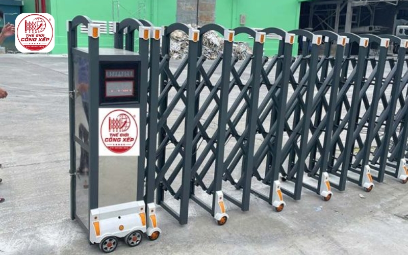 cổng xếp cho nhà máy
