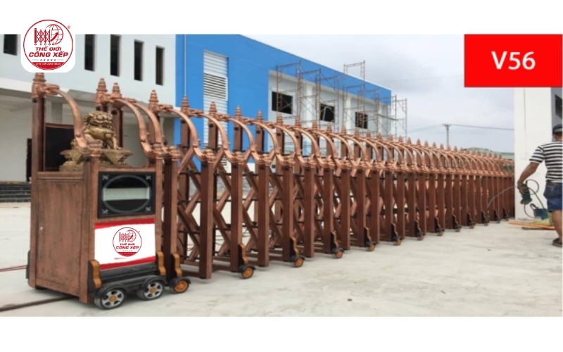 cổng xếp cho nhà máy