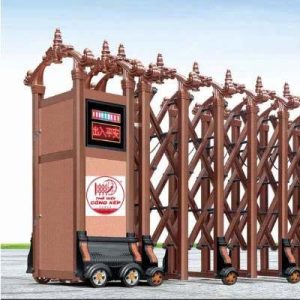 Cổng xếp nhôm W-061