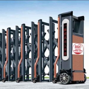 Cổng xếp nhôm W-023