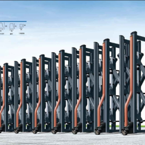 Cổng xếp nhôm W-023