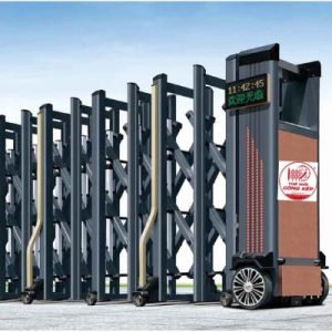Cổng xếp nhôm W-024