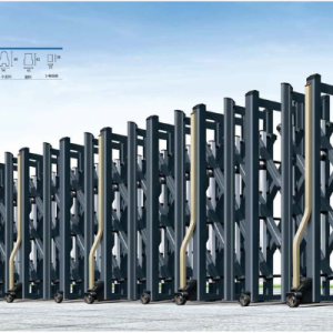Cổng xếp nhôm W-023