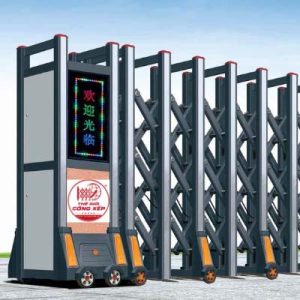 Cổng xếp nhôm W-027