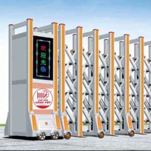 Cổng xếp nhôm W-029