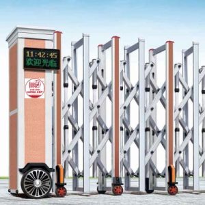 Cổng xếp nhôm W-032