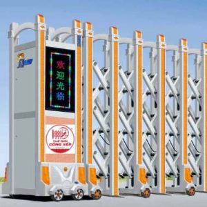 Cổng xếp nhôm W-033