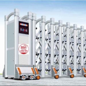 Cổng xếp nhôm W-034