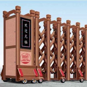 Cổng xếp nhôm W-037