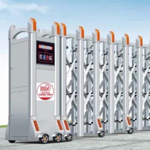Cổng xếp nhôm W-039