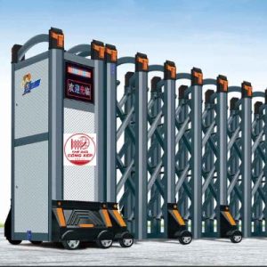 Cổng xếp nhôm W-042