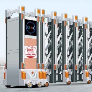 Cổng xếp nhôm W-047