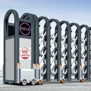 Cổng xếp nhôm W-048