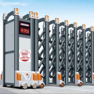 Cổng xếp nhôm W-054