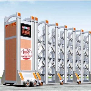 Cổng xếp nhôm W-055