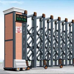 Cổng xếp nhôm W-058