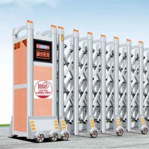 Cổng xếp nhôm W-062