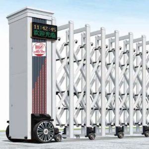 Cổng xếp nhôm W-067