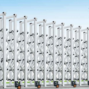 cổng xếp nhôm w-072