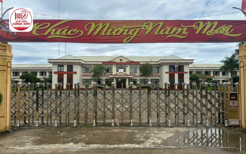 Cổng xếp cho trường học