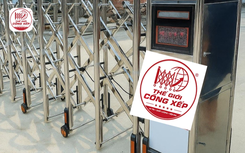 Cổng xếp inox 201