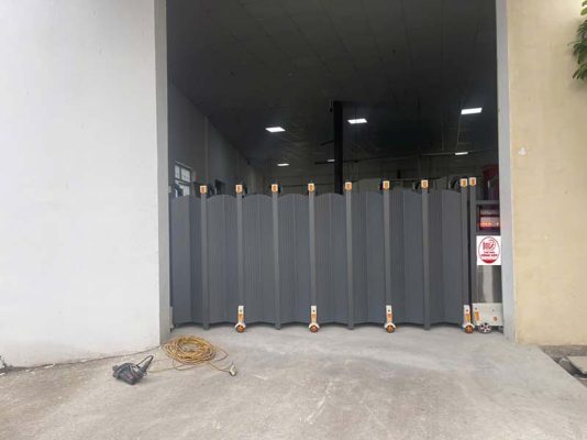 Dự án lắp đặt cổng nhôm lá gió V04N tại Hải Phòng