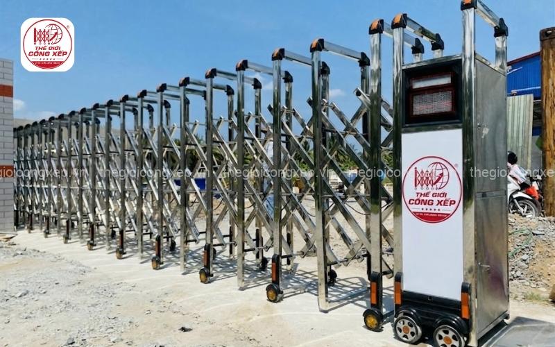 cổng xếp điện