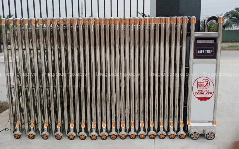 lắp đặt cổng xếp