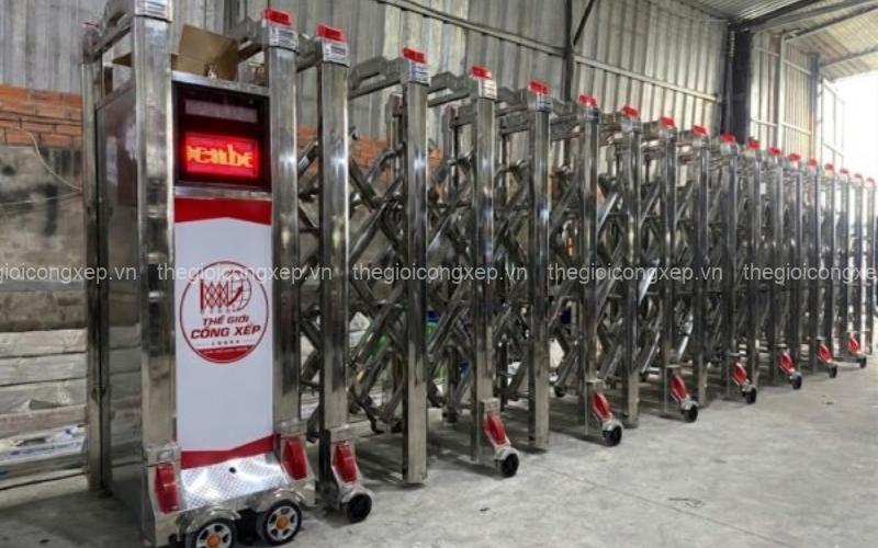 lắp đặt cổng xếp