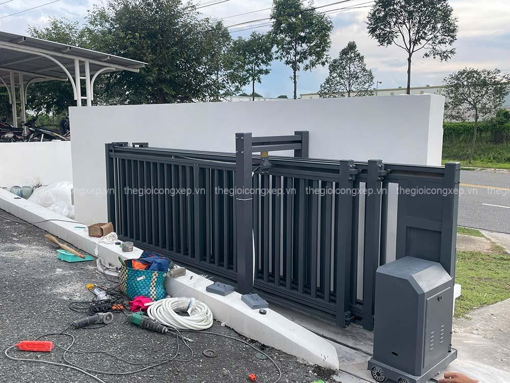 Dự án lắp đặt cổng trượt tự động dài 11,5m tại TP.HCM