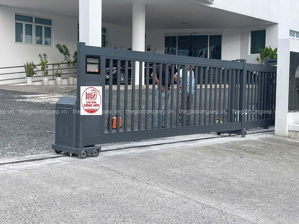 Dự án lắp đặt cổng trượt tự động dài 11,5m tại TP.HCM