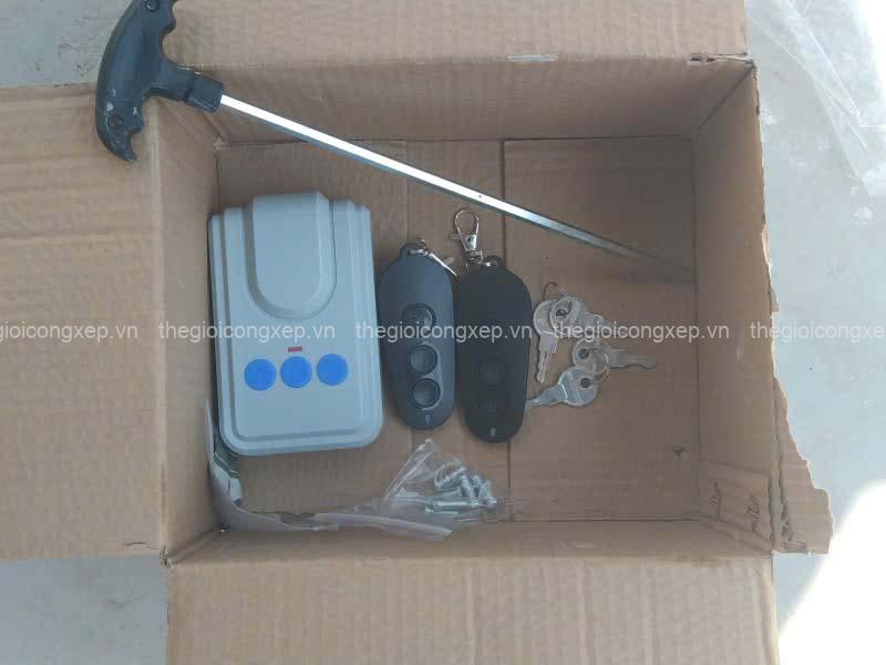 Dự án lắp đặt cổng xếp V03 dài 9m tại Bắc Ninh