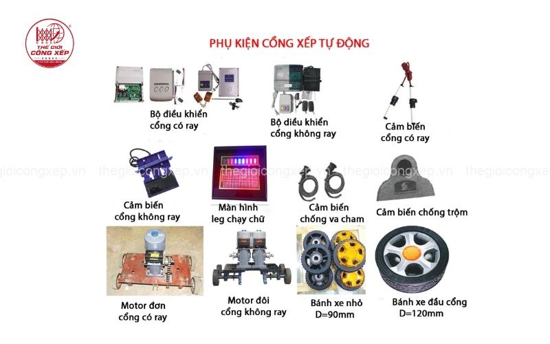 cấu tạo cổng xếp inox