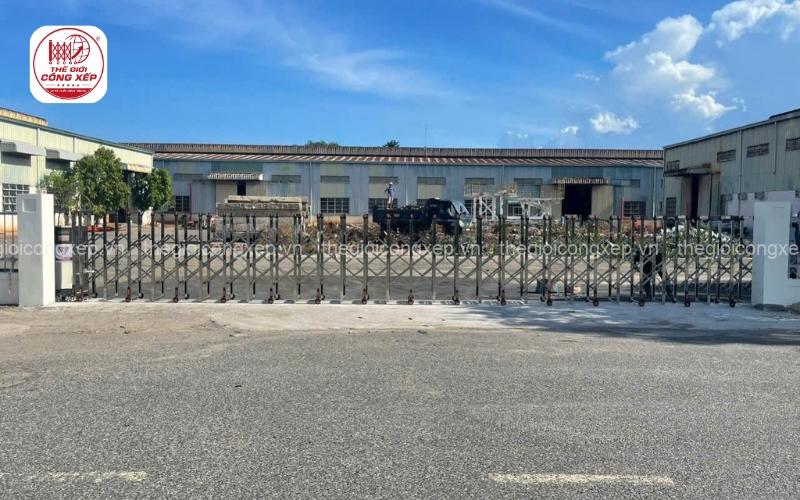 Thay motor cổng xếp