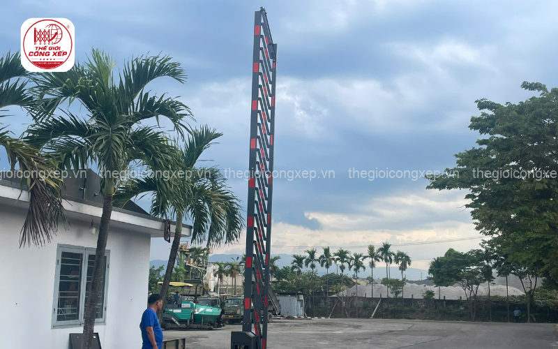 vị trí lắp đặt thanh chắn barie tự động